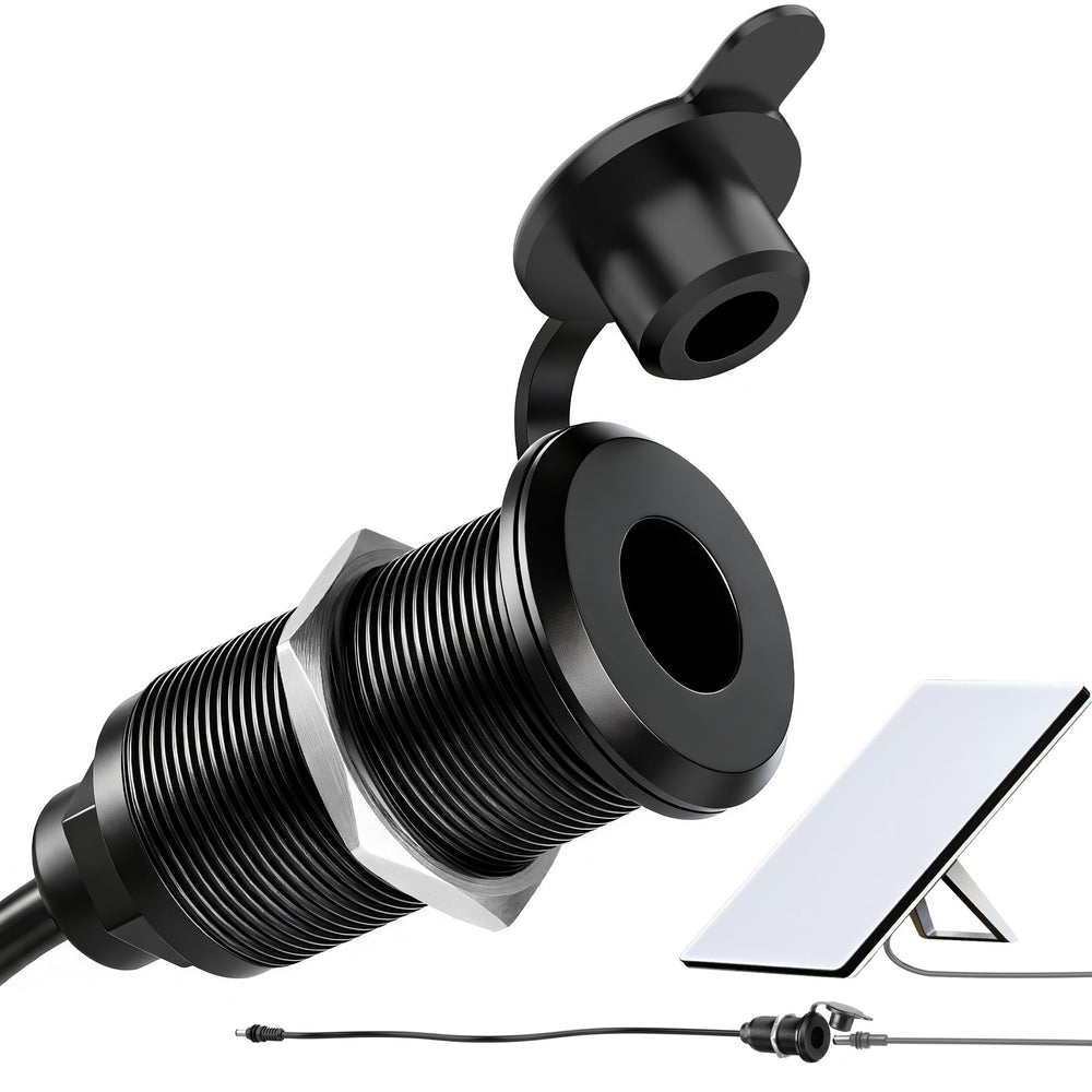 RVSPARK Starlink Mini front view shows durable aluminum housing for rugged RV life