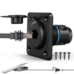RVSPARK waterproof pass-through RJ45 wall socket for outdoor Starlink Gen3 ethernet