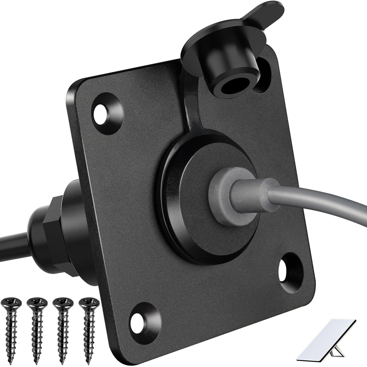 RVSPARK waterproof wall socket passthrough protects Starlink Mini outdoors