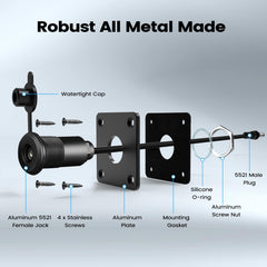 RVSPARK weather seal cable gland guards against moisture and dust