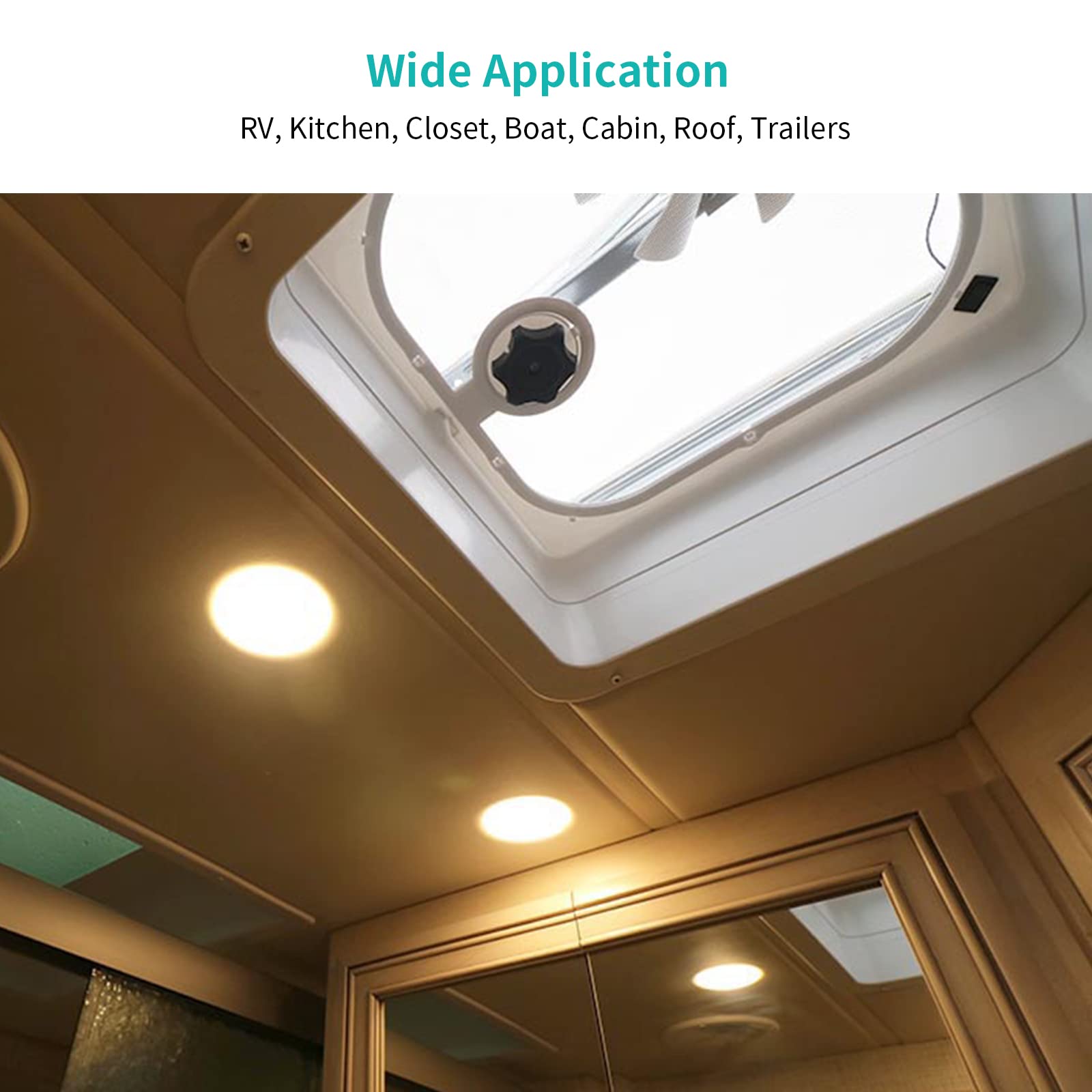 RVZONE 4.5W panel delivers up to 500 lumens for clear task lighting.