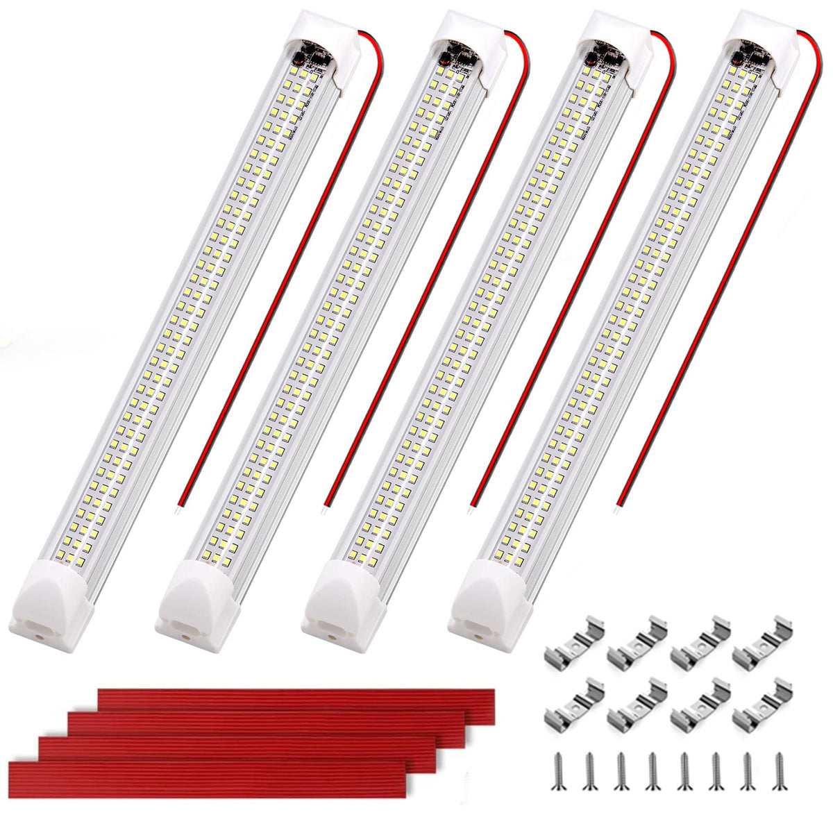 RVZONE 12V interior light bar with 108 LEDs delivering bright 1600 lumens.