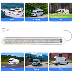 RVZONE 12V LED interior light bar extension cable visible