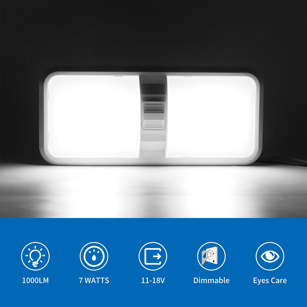 Natural white 4000-4500K color temperature creates inviting RV ambiance.