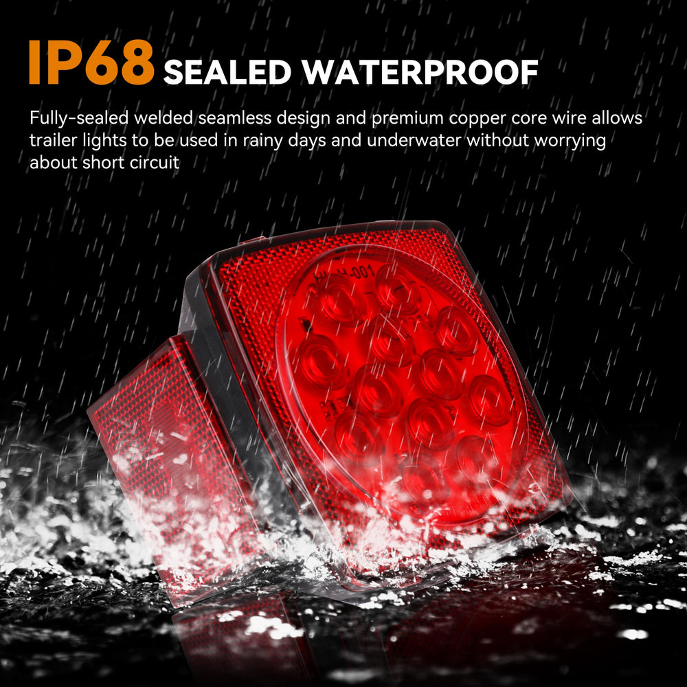 RVZONE Right stop-turn tail light provides bright signaling for safe towing.