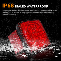 RVZONE Right stop-turn tail light provides bright signaling for safe towing.