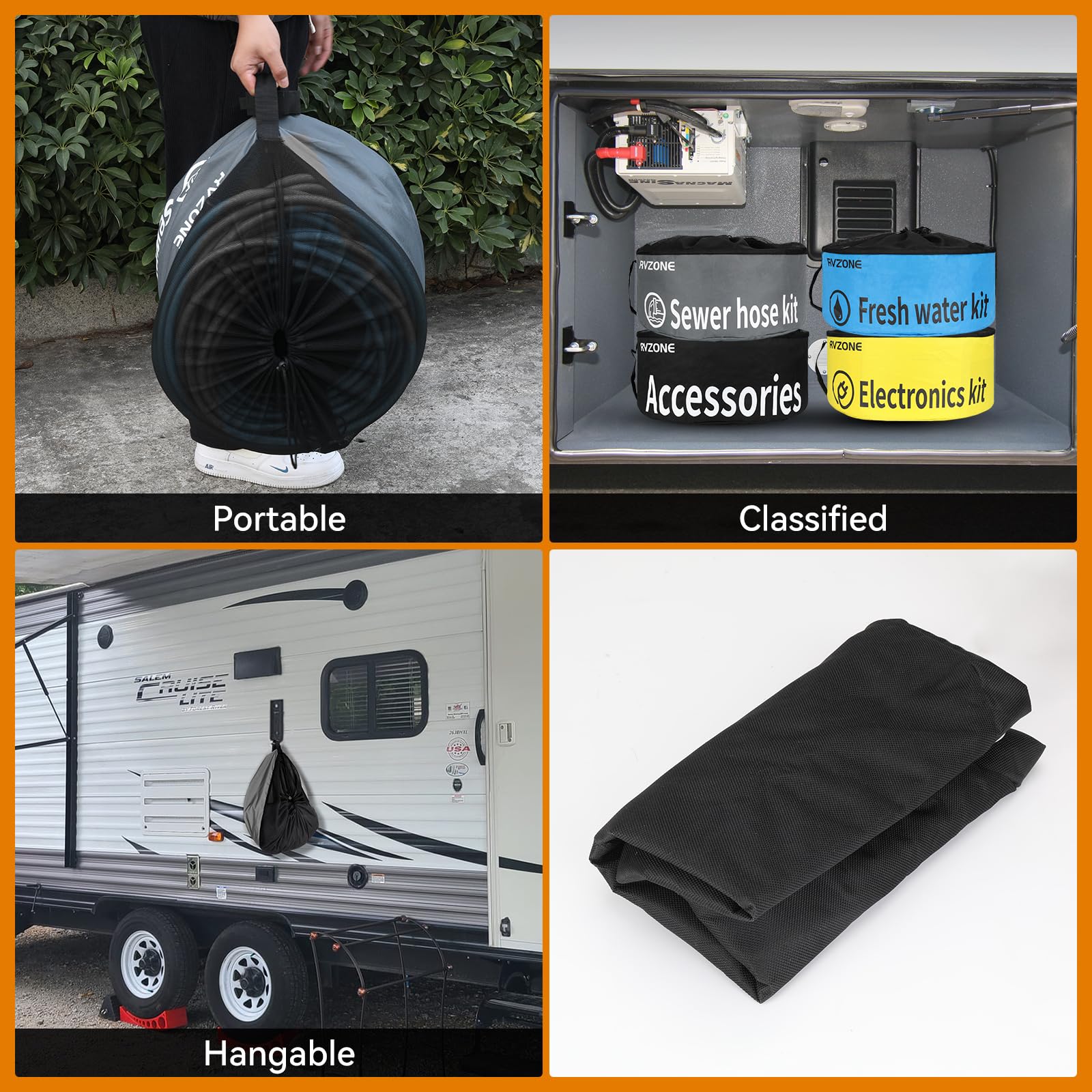 Inner waterproof layer and breathable top help keep contents dry.