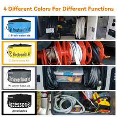 RVZONE yellow bag ideal for storing wires and cables, keeping gear organized.