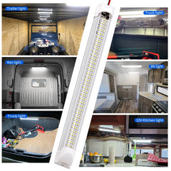 RVZONE scratch-resistant aluminum base ensures durable RV lighting.
