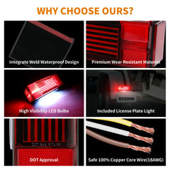 RVZONE brake light bar providing high-visibility stopping signals.