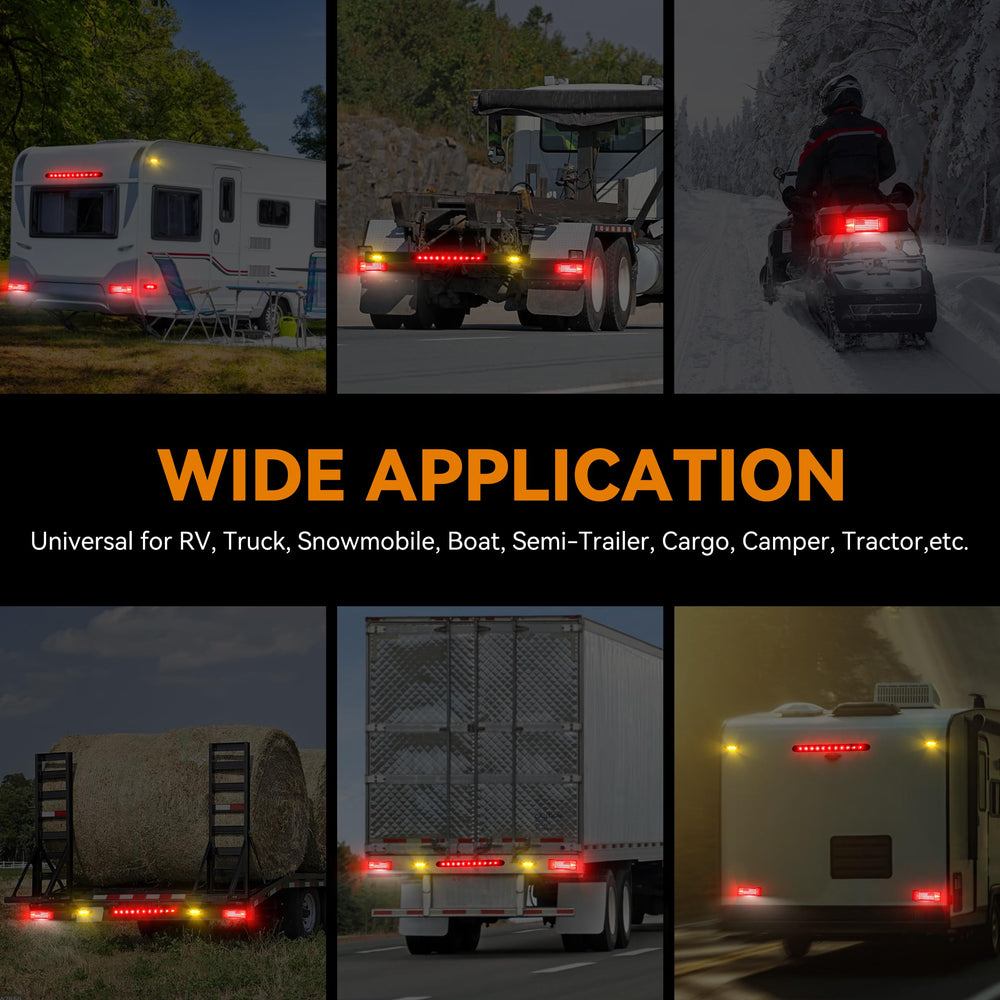 RVZONE epoxy-sealed waterproof trailer light detail built for harsh conditions.