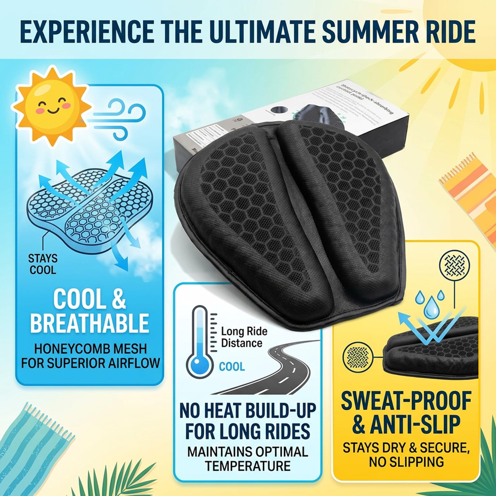 RWUJILONG 3D honeycomb structure reduces heat buildup
