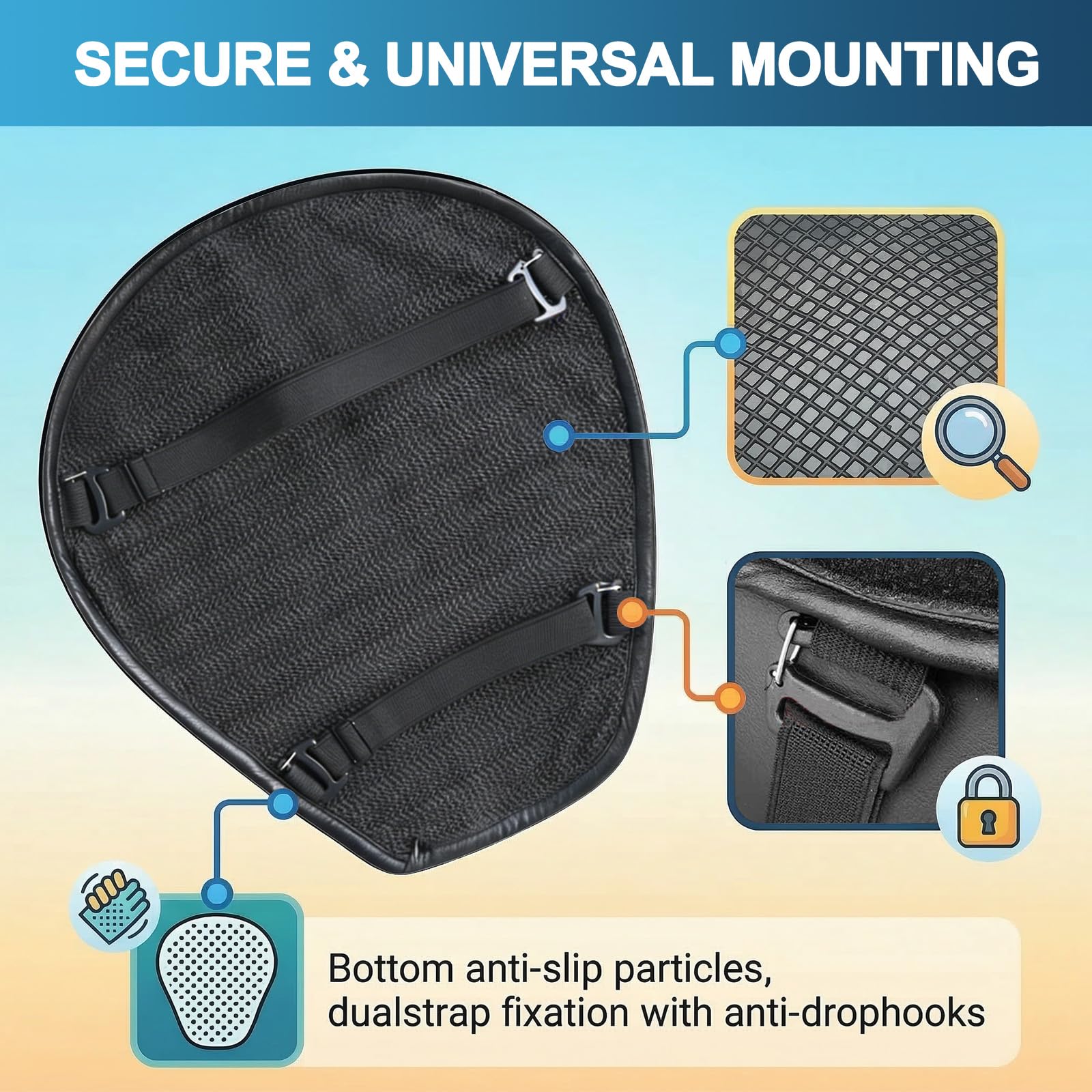 RWUJILONG elastic gel provides durable support and damping