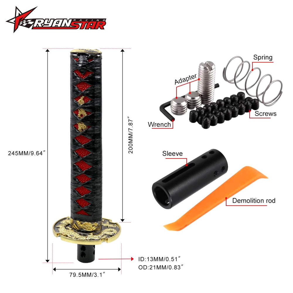 RYANSTAR Katana shift boot cover adds aggressive flair and a premium look.