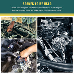 RYANSTAR RACING 13-pcs piston rings cover a wide range of engine sizes.