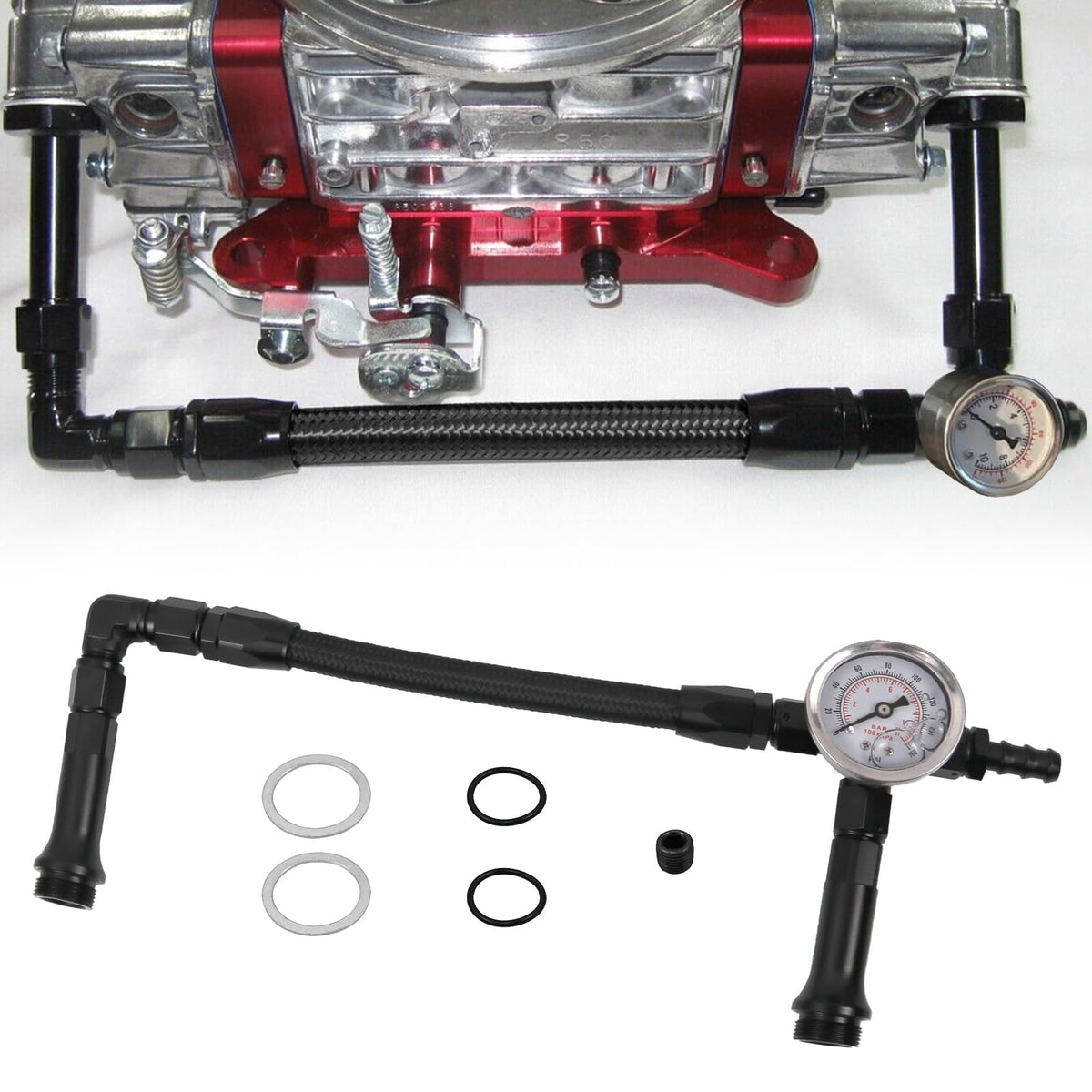 RYANSTAR RACING AN6 dual-feed fuel line for reliable Holley 4150 carburetor performance