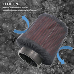 RYANSTAR RACING dust-blocking close-up illustrating debris reduction during driving.