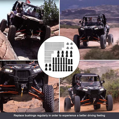 RYANSTAR RACING HDPE A-Arm Bushing Front Kit durable material resists wear for longer service