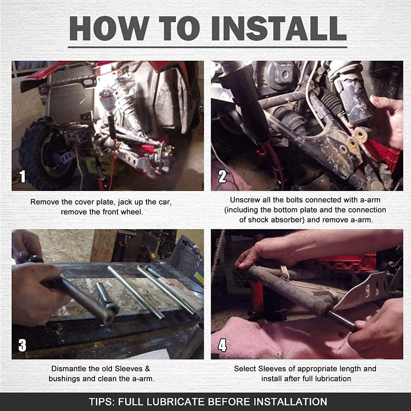 RYANSTAR RACING HDPE A-Arm Bushing Installation ease ensures quick, proper fit