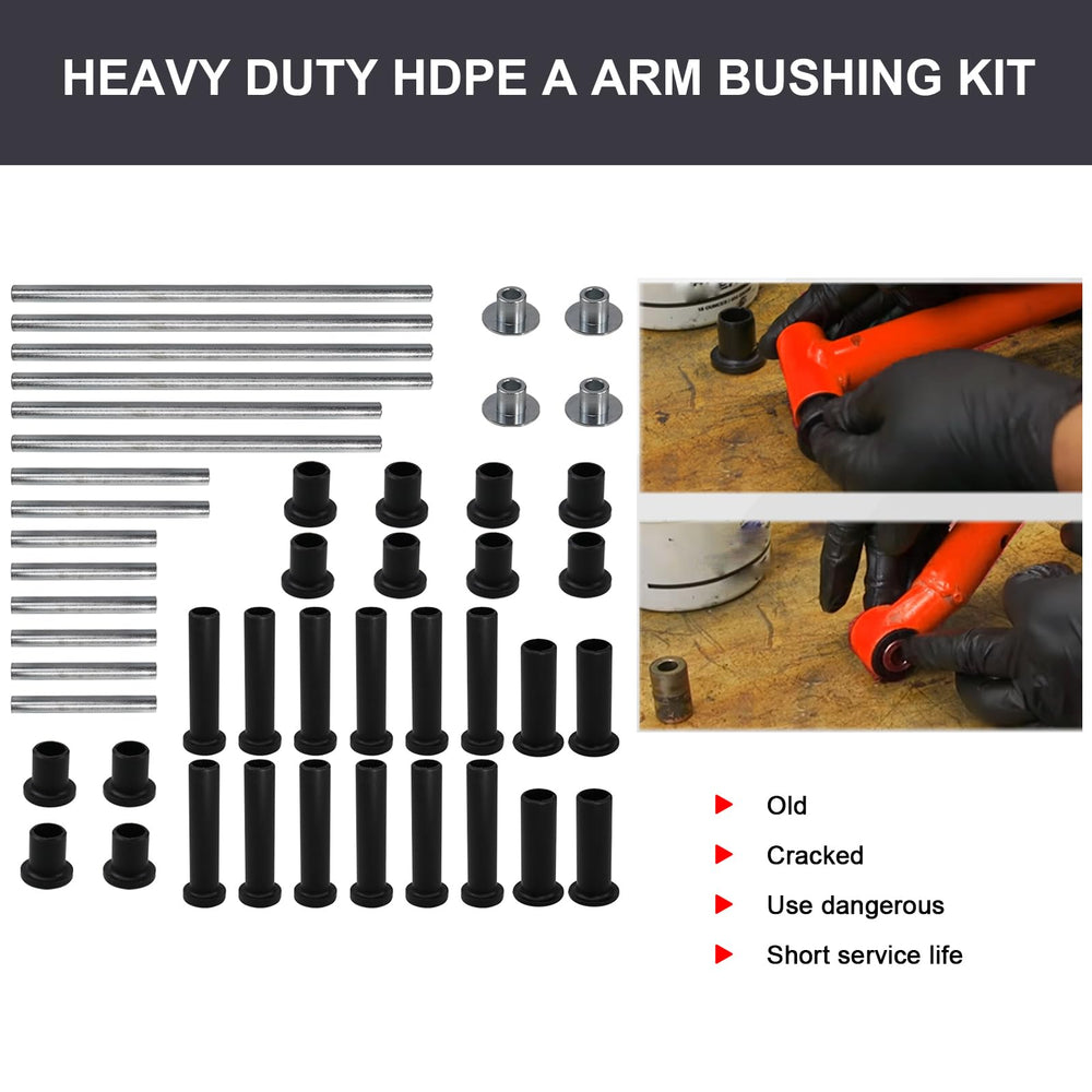 RYANSTAR RACING HDPE A-Arm Bushing Kit Sleeves included for reliable sleeve replacements
