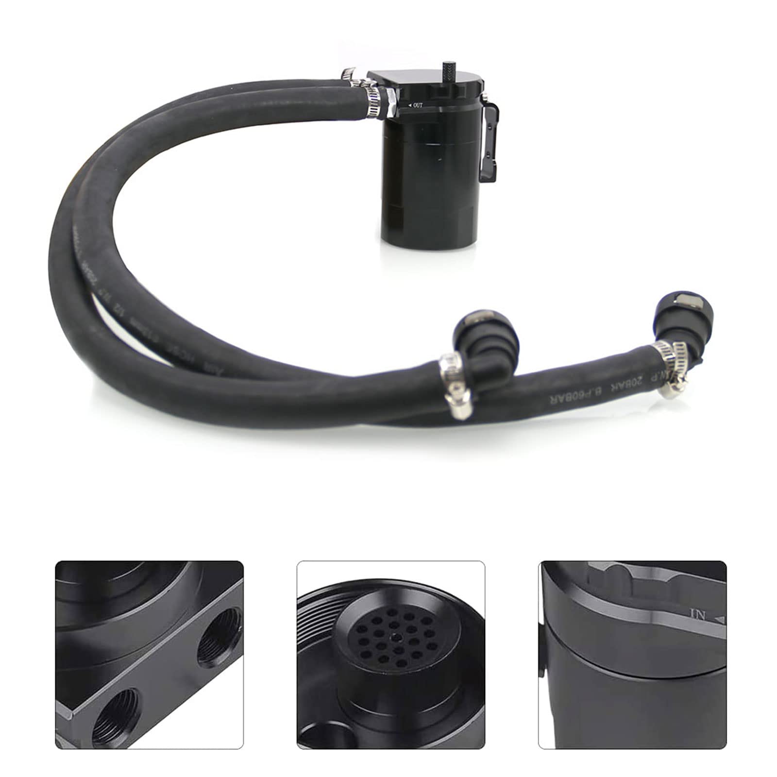 Ryanstar Racing oil catch can installed on Ford F-150 EcoBoost