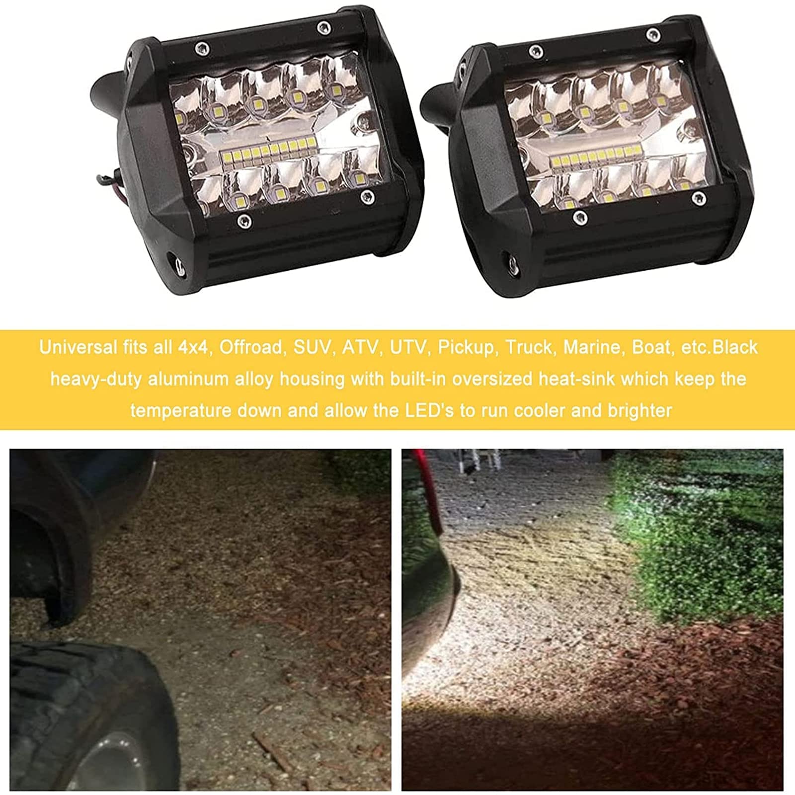 RYANSTAR RACING dual-function LED lights suitable as reverse and driving lights