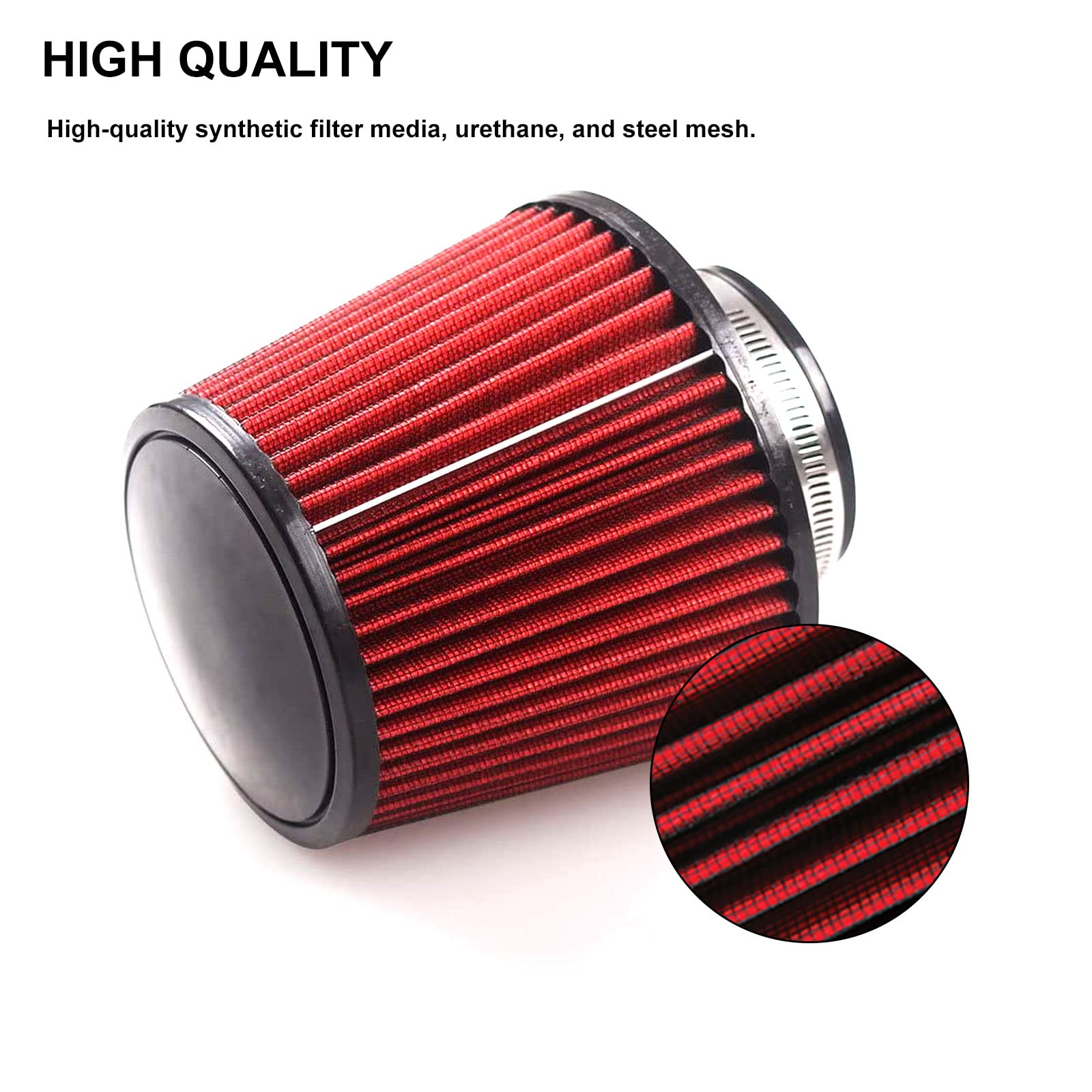 RYANSTAR RACING universal air-filter cover mounted on intake to extend filter life.