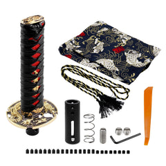 RYANSTAR Samurai sword shift knob enhances grip and interior style for smoother shifts.