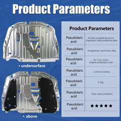 Ryansunoro aluminum magnesium splash guard undercar shields critical components