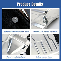 Ryansunoro splash shield installation kit with gloves for easy mounting