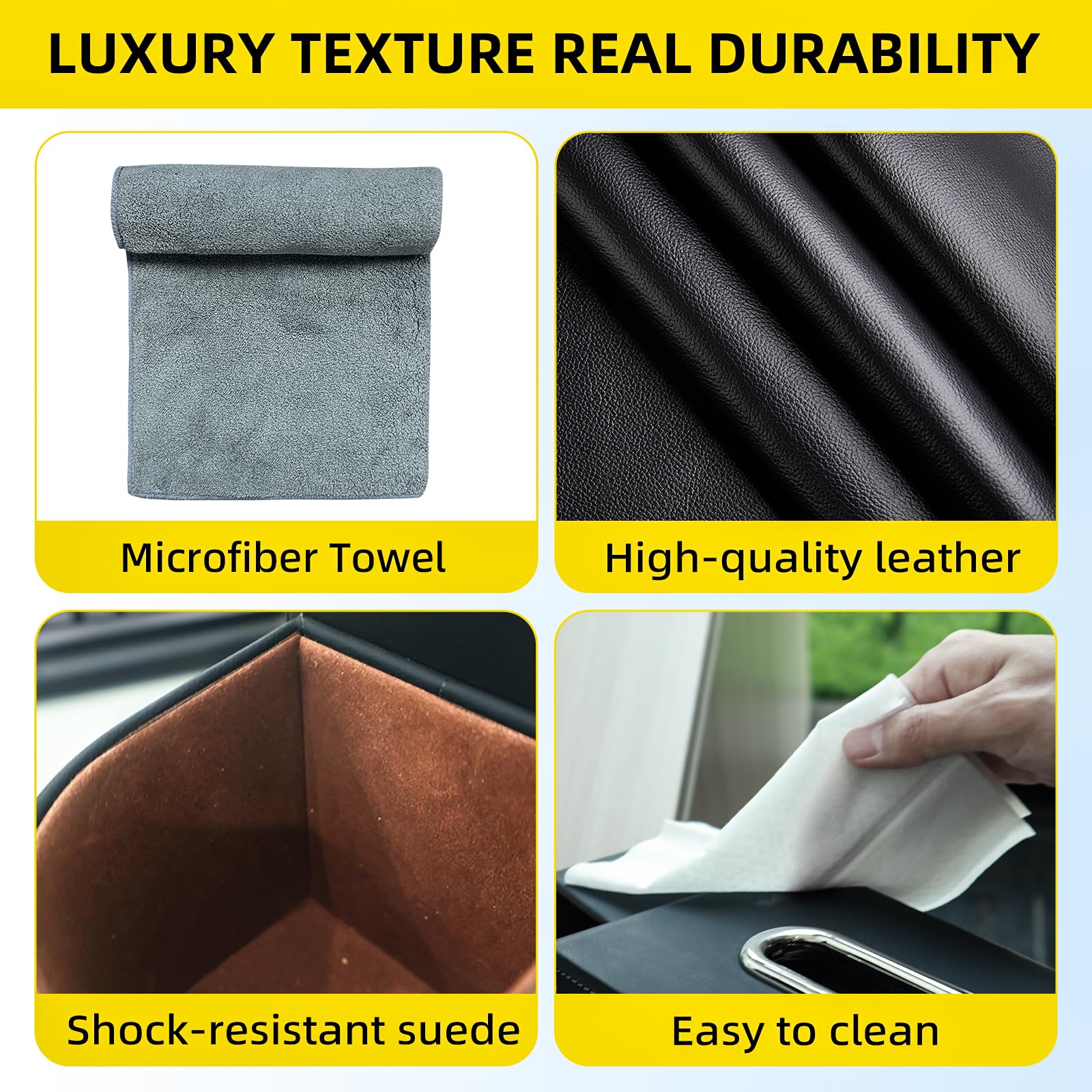 RYCELYSIAN back seat organizer tissue box keeps tissues handy and clutter-free