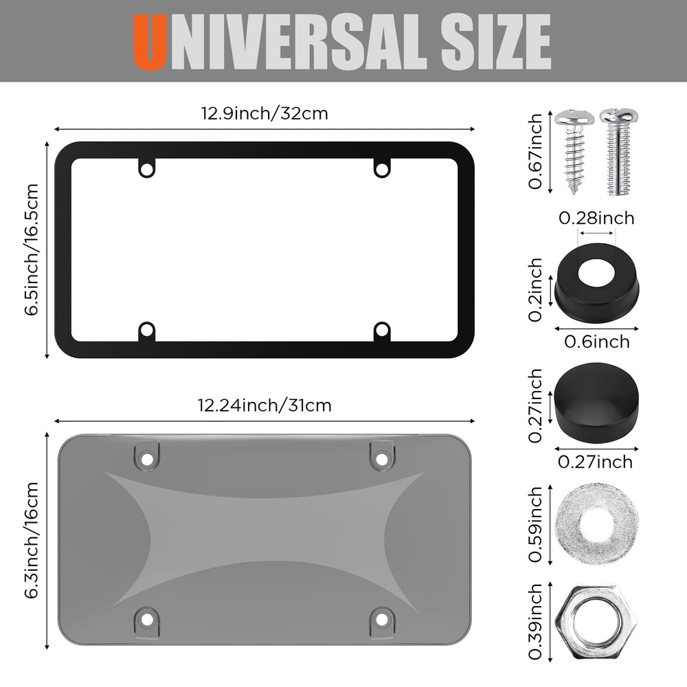 RYHYC 2 pack license plate frame on car example for seamless look