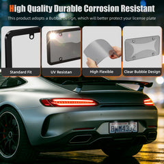 RYHYC 2 pack license plate frame universal-fit on-car mounting