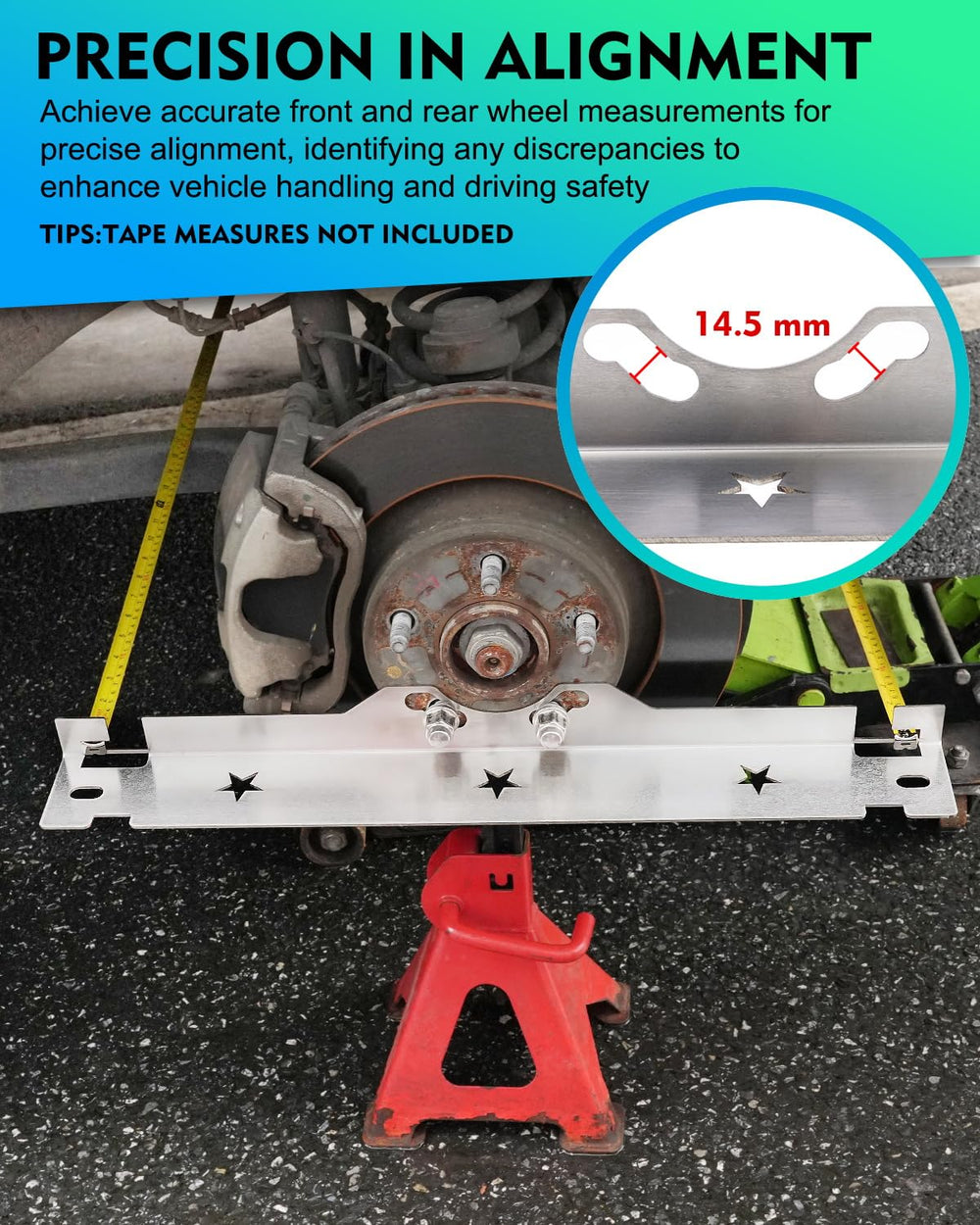 Rynharta secure measuring slots keep the tape head stable during readings.
