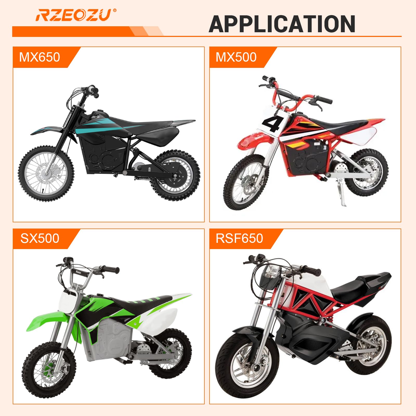 RZEOZU 108-link drive chain side view highlighting durability and power transfer