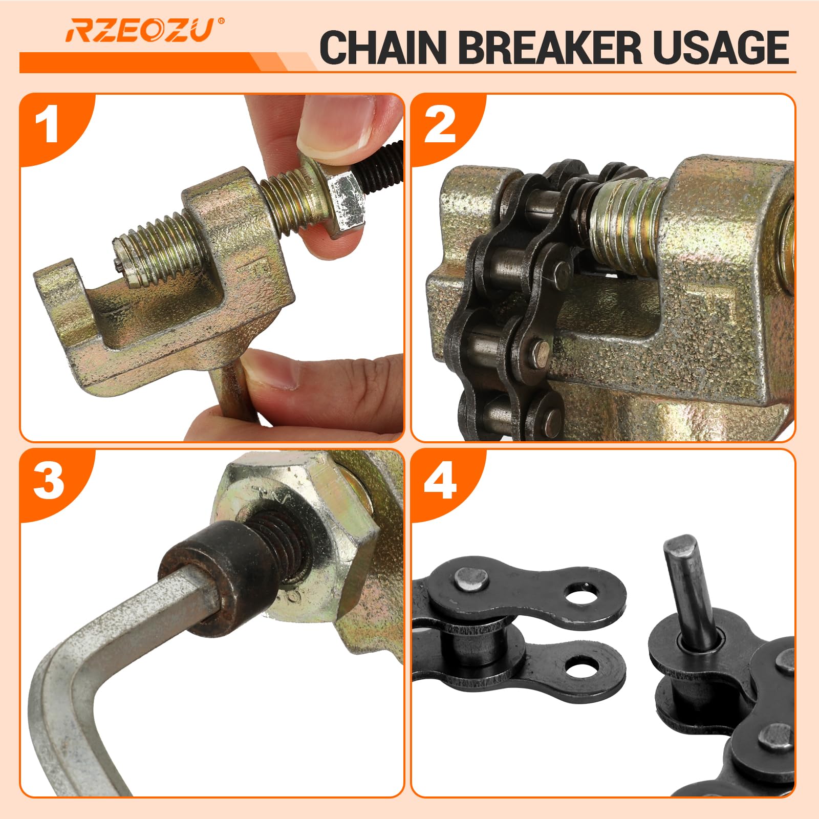RZEOZU 140-link chain for extended durability