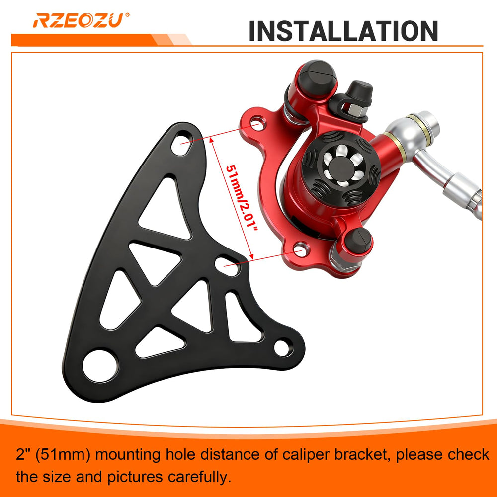 RZEOZU bracket with 2-inch mounting hole distance ensures compatibility