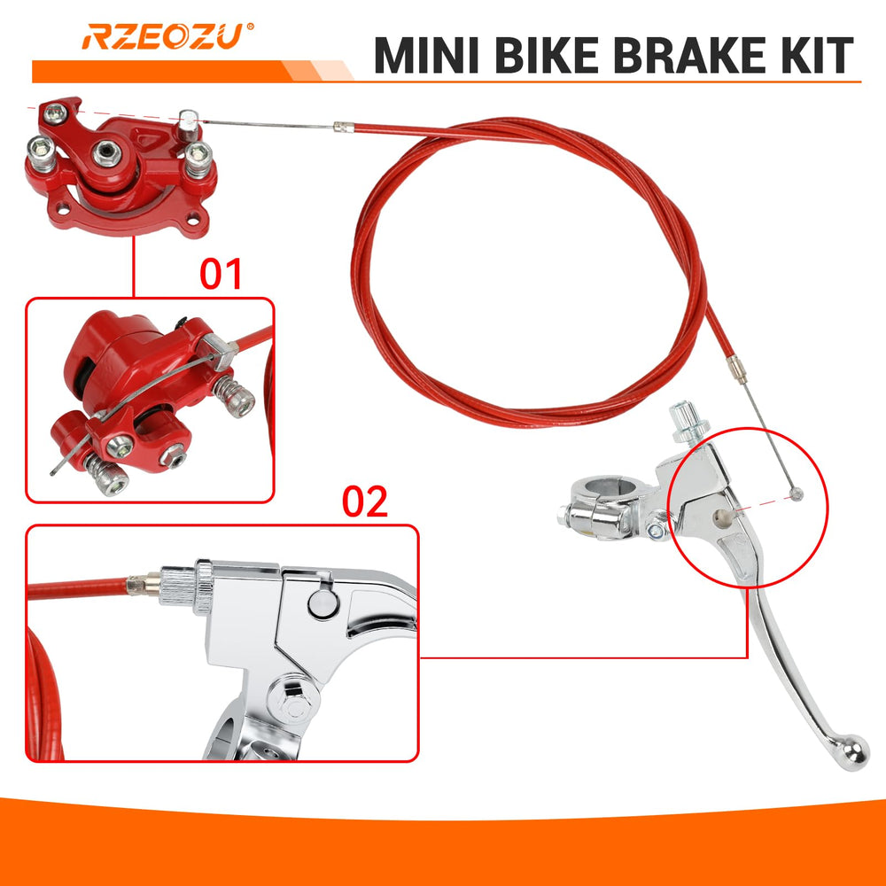 RZEOZU 61-inch brake cable offering reliable braking performance.