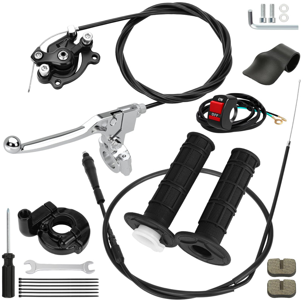 RZEOZU 80cc throttle assembly on mini bike for smooth acceleration