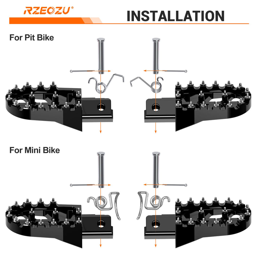 RZEOZU anti-slip peg surface boosts grip in wet conditions.