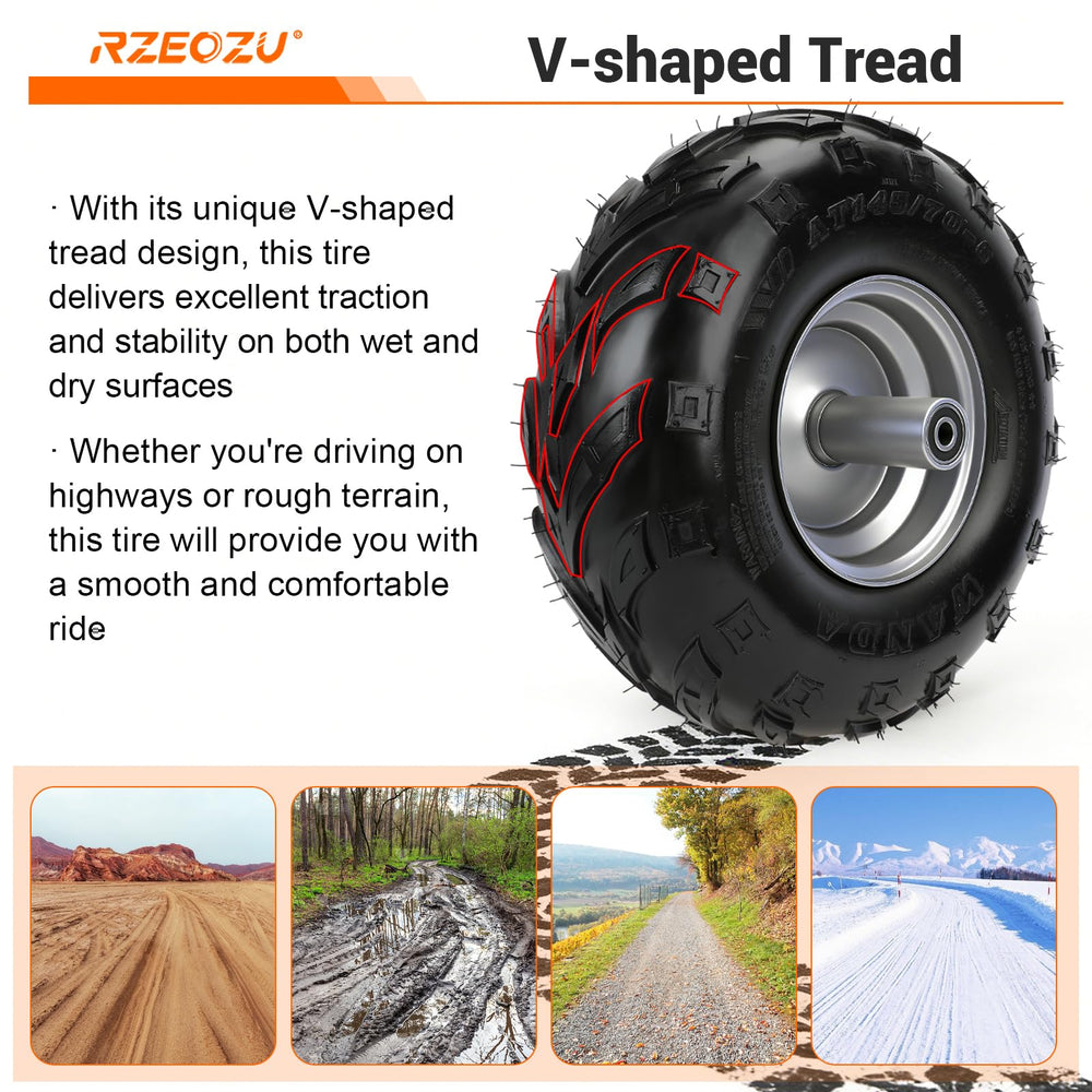 RZEOZU Baja Doodle Bug front wheel enhances grip on varied terrain.