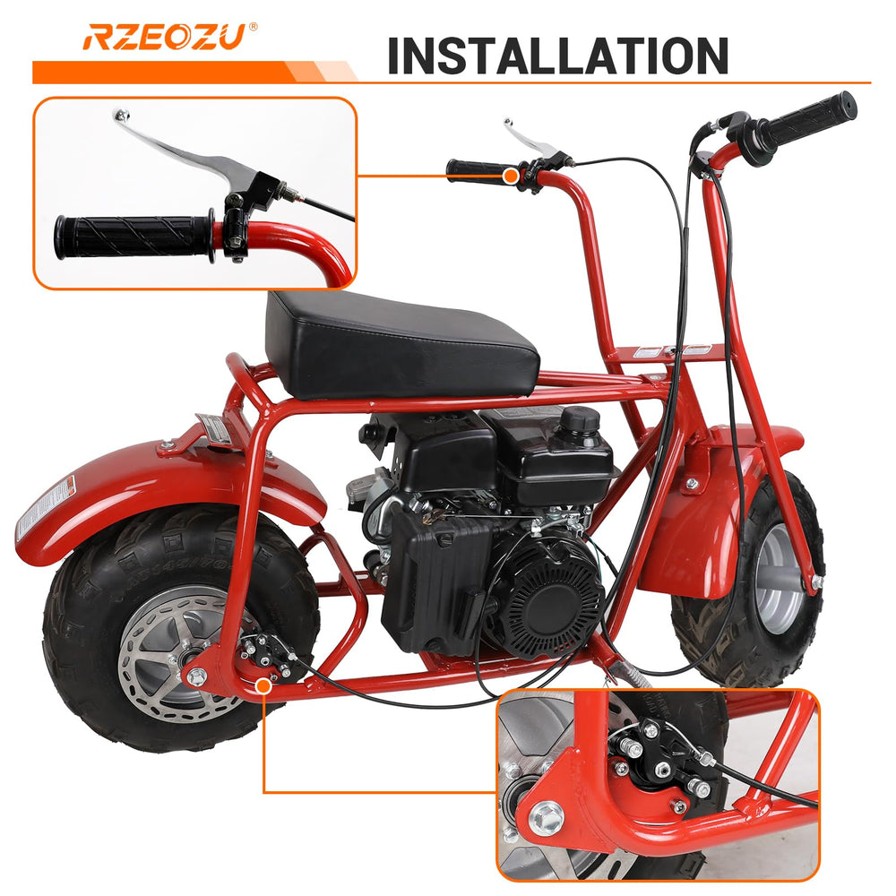 RZEOZU 61-inch brake cable laid out for routing