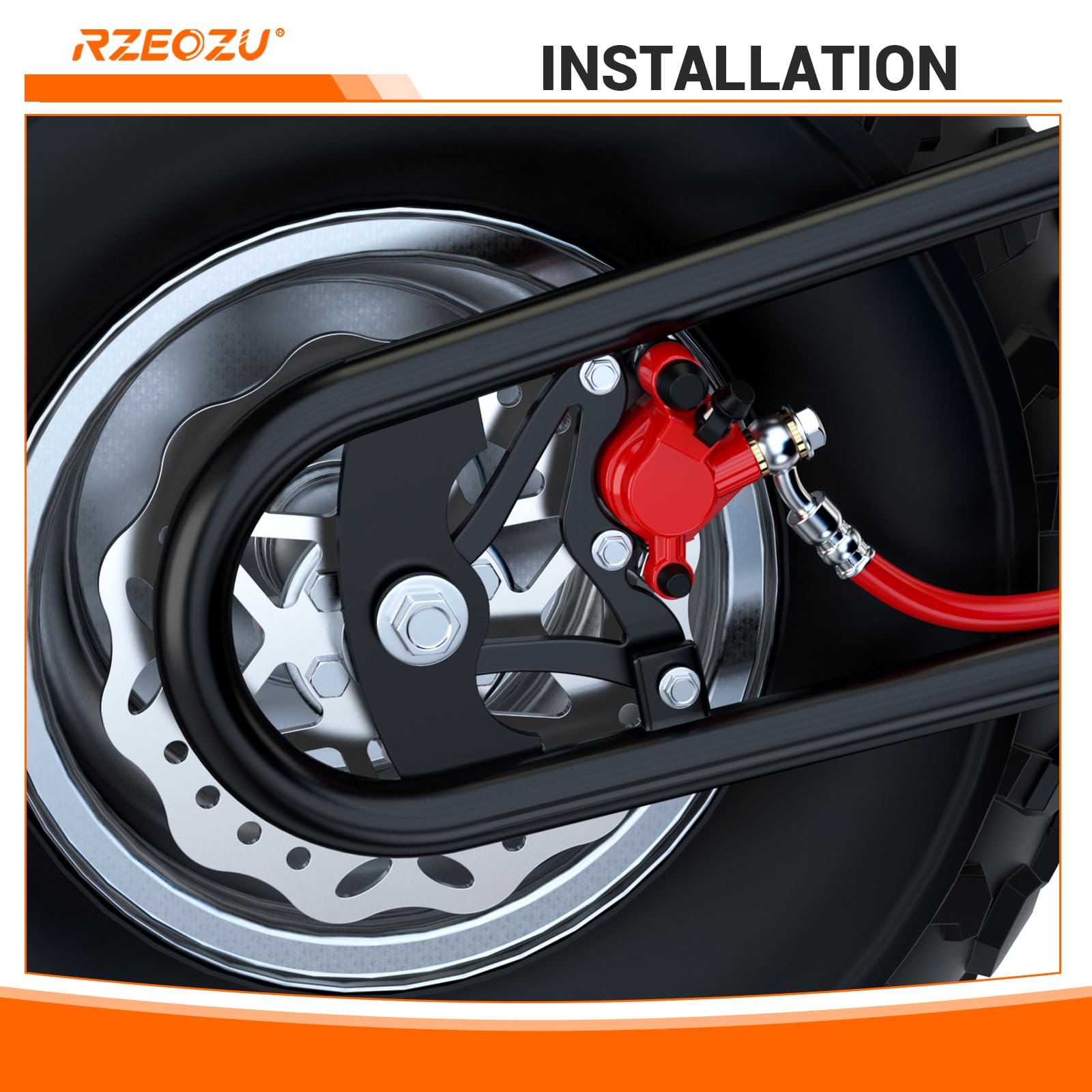 RZEOZU 127 cm brake hose offers flexible routing and steady pressure