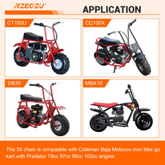 RZEOZU chain tensioner in durable metal with precise adjustment