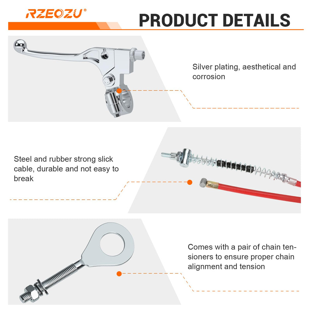 RZEOZU compatibility with Coleman Baja MB165/MB200 mini bikes