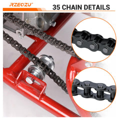 RZEOZU compatible with Coleman Baja Motovox and more mini bikes