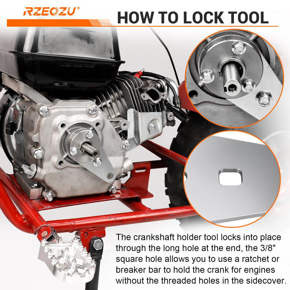 RZEOZU crankshaft keyway ensures precise alignment and secure fit.