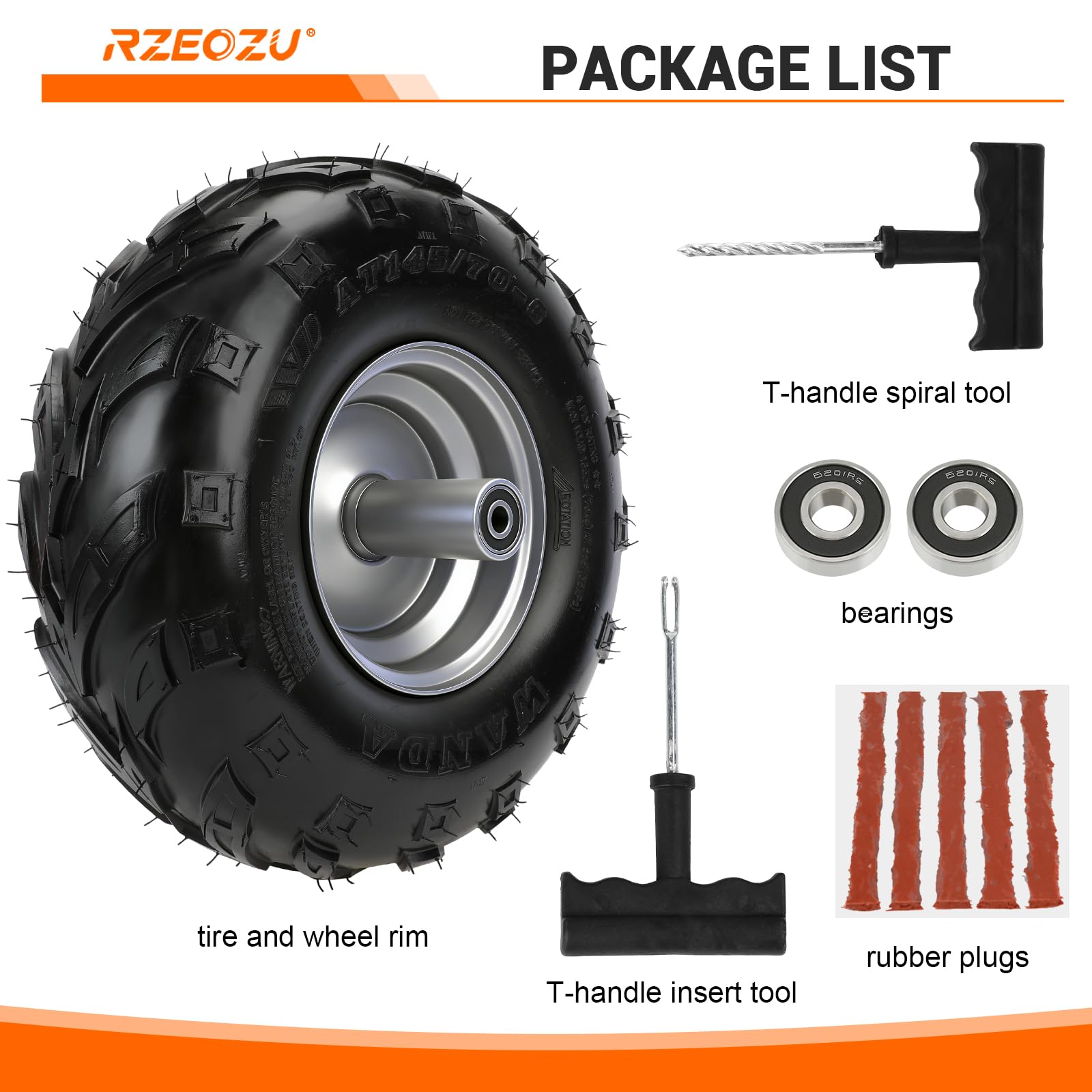 RZEOZU FR GMB100 front wheel supports consistent traction.