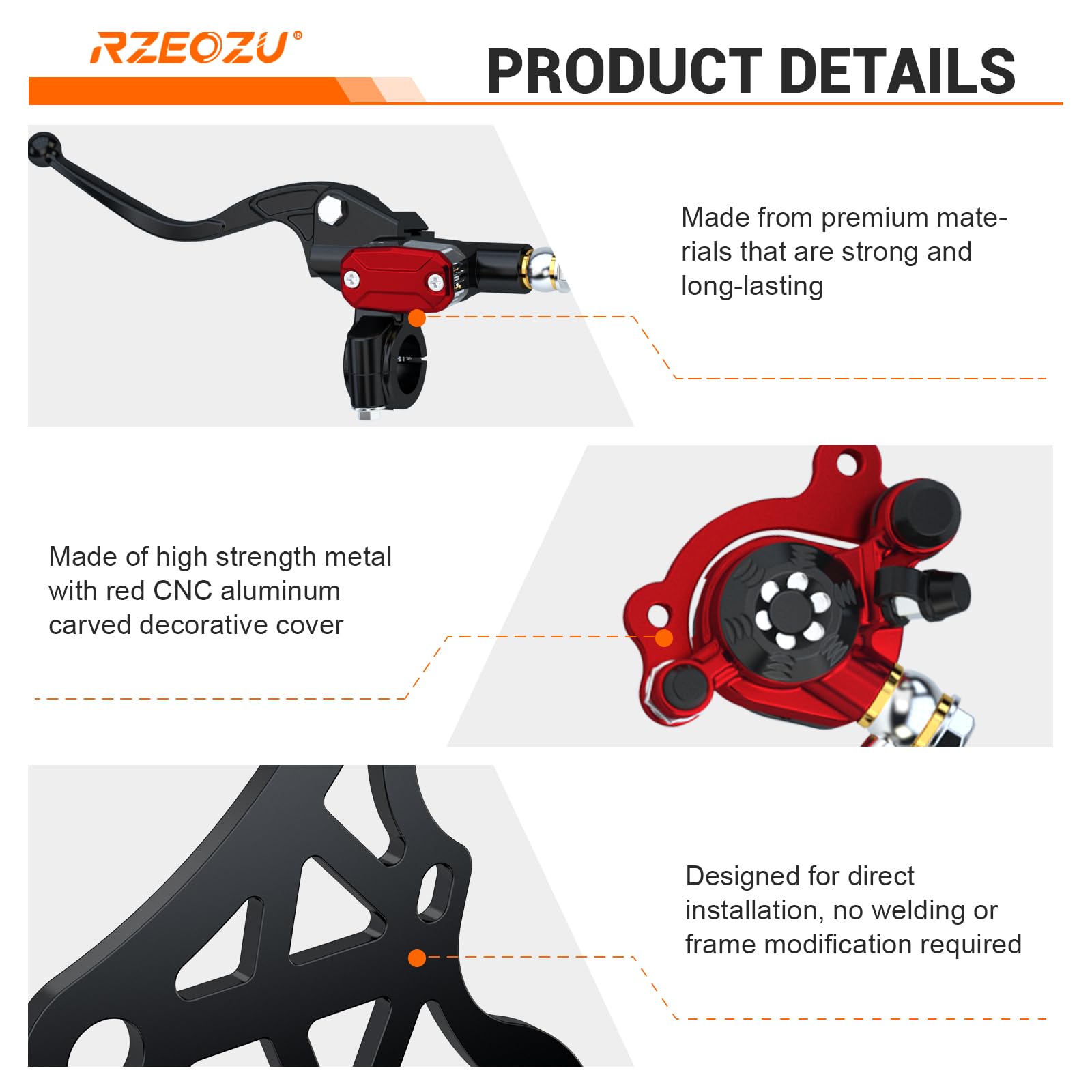 RZEOZU Mega Moto compatibility bracket fits MMB80 and MMB105 frames