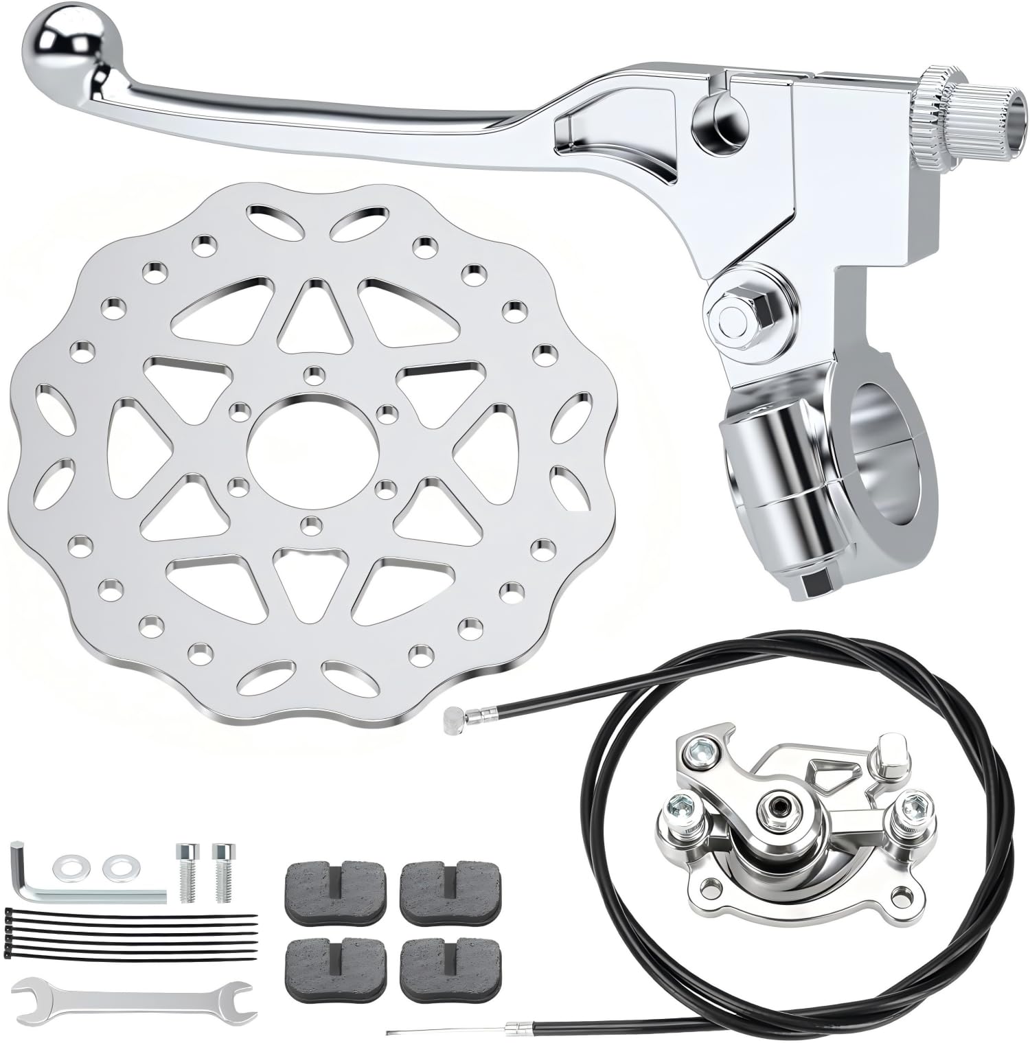 RZEOZU mini bike brake kit rotor 180mm for strong stopping power